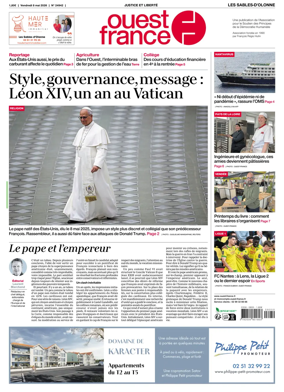 Cover of Ouest France (Les Sables-d'Olonne)