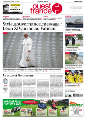 Cover of Ouest France (Pornic / Pays de Retz)