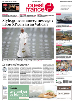 Cover of Ouest France (Saint-Malo)