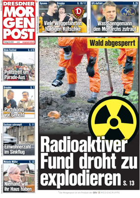 Cover of Dresdner Morgenpost
