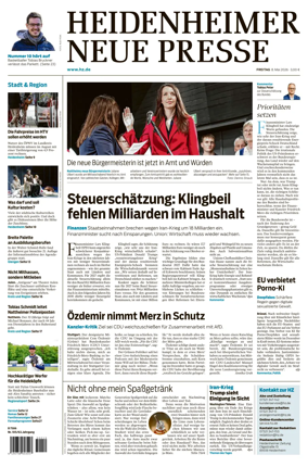 Cover of Heidenheimer Neue Presse