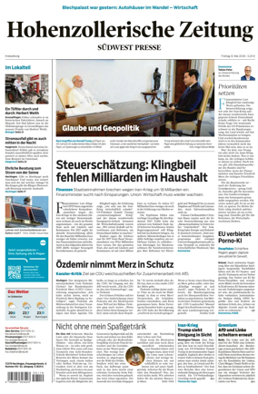 Cover of Hohenzollerische Zeitung