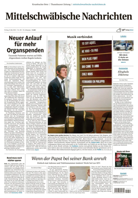 Cover of Mittelschwaebische Nachrichten