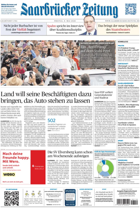 Cover of Saarbruecker Zeitung
