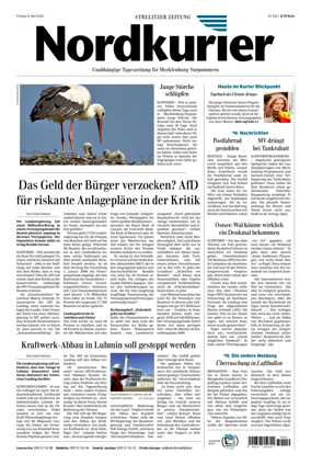 Cover of Strelitzer Zeitung
