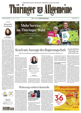 Cover of Thuringer Allgemeine (Eichsfeld)