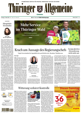 Cover of Thuringer Allgemeine (Sommerda)