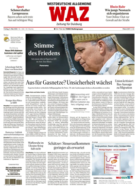 Cover of Westdeutsche Allgemeine Zeitung (Duisburg)