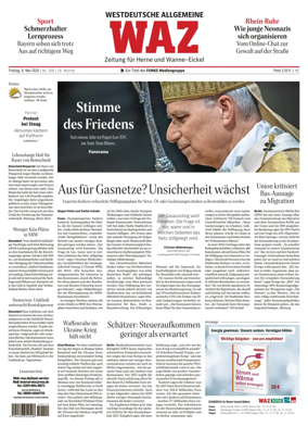 Cover of Westdeutsche Allgemeine Zeitung (Herne)