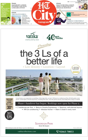 Cover of Hindustan Times (Gurgaon) - City