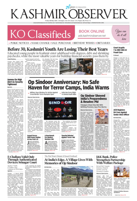 Cover of Kashmir Observer