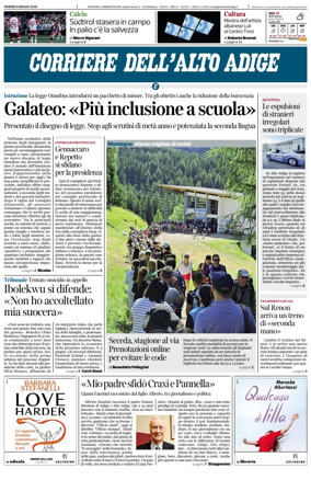 Cover of Corriere dell'Alto Adige