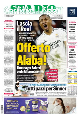 Cover of Corriere dello Sport Stadio (Nazionale)