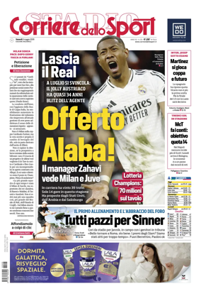 Cover of Corriere dello Sport