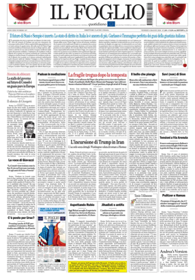 Cover of Il Foglio Quotidiano