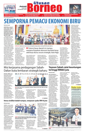Cover of Utusan Borneo (Sabah)