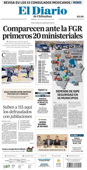 Cover of El Diario de Chihuahua