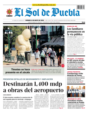 Cover of El Sol de Puebla