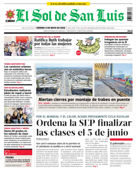 Cover of El Sol de San Luis Potosi