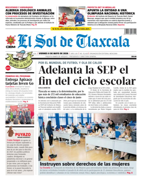 Cover of El Sol de Tlaxcala