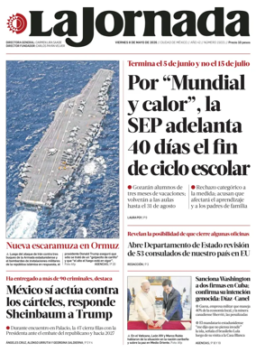 Cover of La Jornada