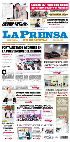 Cover of La Prensa de Coahuila