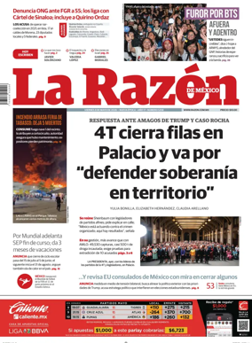 Cover of La Razon de Mexico