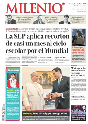 Cover of Milenio Edo de Mexico