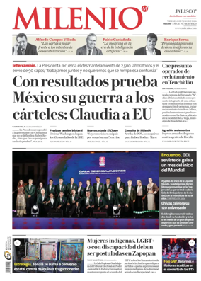Cover of Milenio Jalisco
