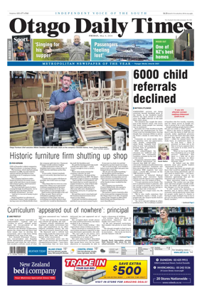 Cover of Otago Daily Times