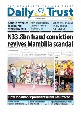 Cover of Daily Trust