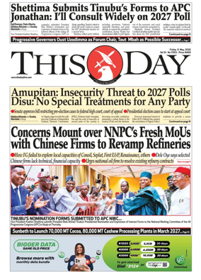 Cover of THISDAY