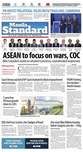 Cover of Manila Standard