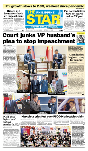 Cover of The Philippine Star