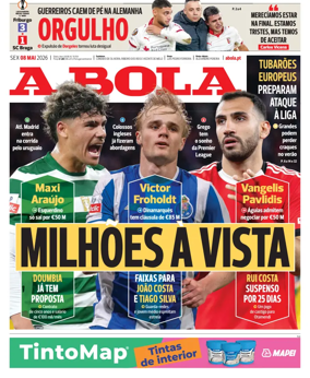 Cover of A BOLA (Portuguese)