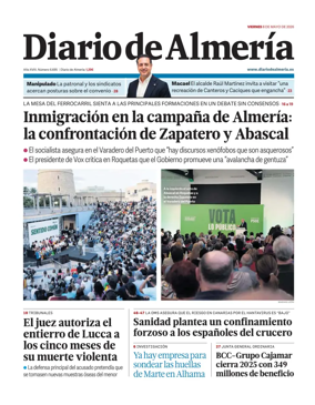 Cover of Diario de Almeria