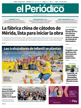 Cover of El Periodico Extremadura