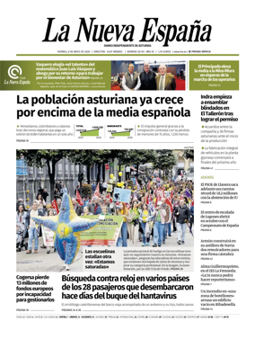 Cover of La Nueva Espana (Occidente)