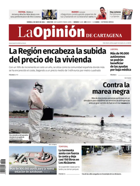 Cover of La Opinion de Murcia (Cartagena)