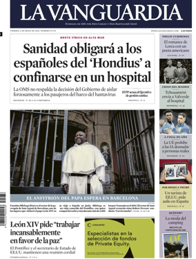 Cover of La Vanguardia (1st Edition)