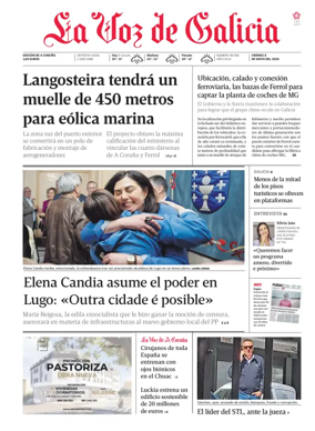 Cover of La Voz de Galicia (A Coruna)