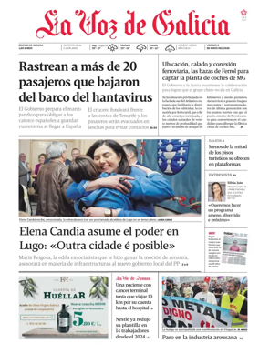 Cover of La Voz de Galicia (Arousa)