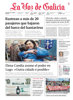 Cover of La Voz de Galicia (Deza)