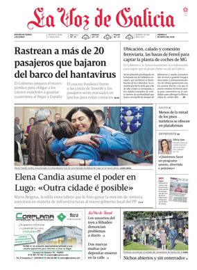 Cover of La Voz de Galicia (Ferrol)
