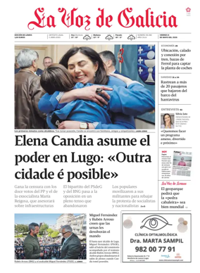 Cover of La Voz de Galicia (Monforte)