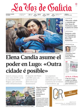 Cover of La Voz de Galicia (Viveiro)