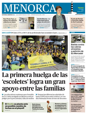 Cover of Menorca Diario Insular