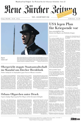Cover of Neue Zurcher Zeitung