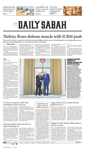 Cover of Daily Sabah (Turkey)
