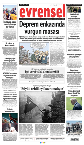 Cover of Evrensel Gazetesi